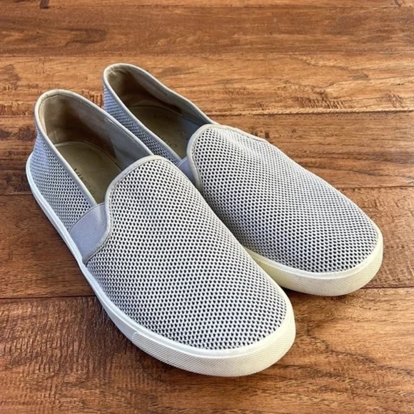 Vince Preston B Perforated Slip-On Sneakers Gray Women's Size 8.5 - Picture 2 of 12